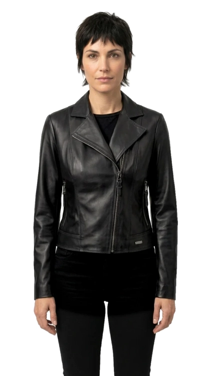 SFA450 - Prosta ramoneska damska bez zbędnych dodatków DORJAN