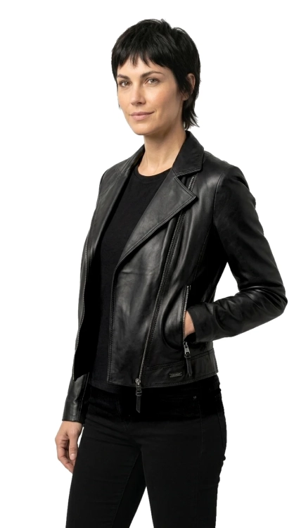 SFA450 - Prosta ramoneska damska bez zbędnych dodatków DORJAN