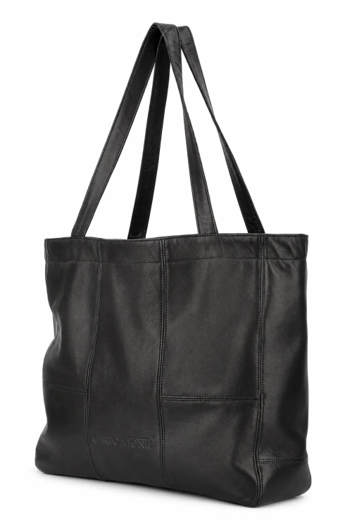 Torebka damska typu shopper z naturalnej skóry owczej DORJAN 1.webp