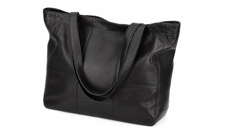 Torebka damska typu shopper z naturalnej skóry owczej DORJAN 6.webp