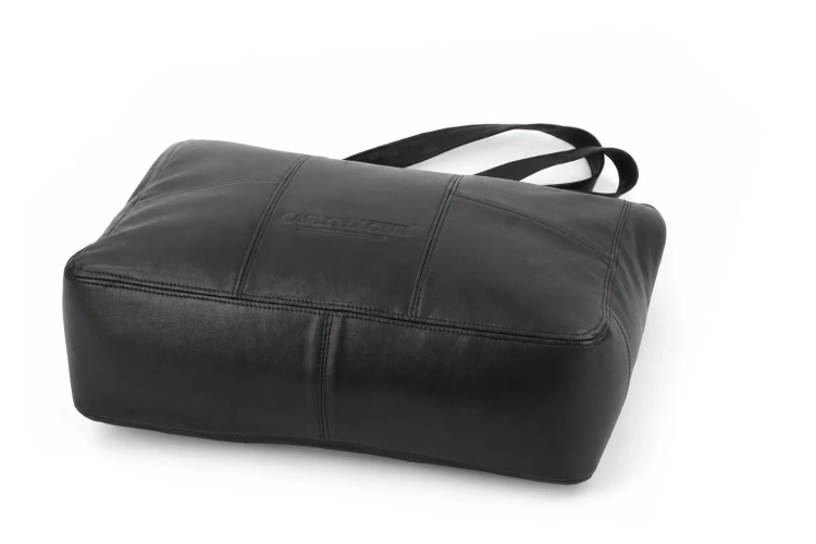 Torebka damska typu shopper z naturalnej skóry owczej DORJAN 11.webp