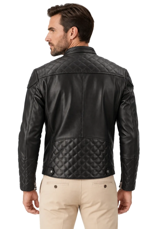Skórzana Ramoneska Męska w stylu Biker DORJAN (4).webp
