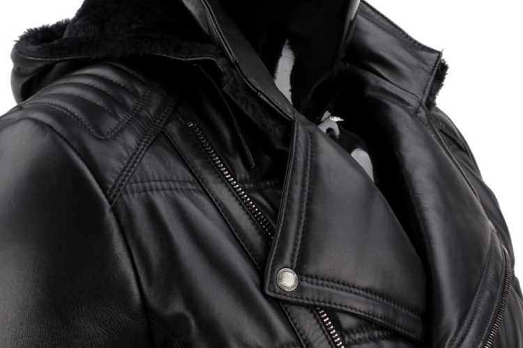 Ramoneska skórzana z kapturem DORJAN CM LSR450 12.JPG