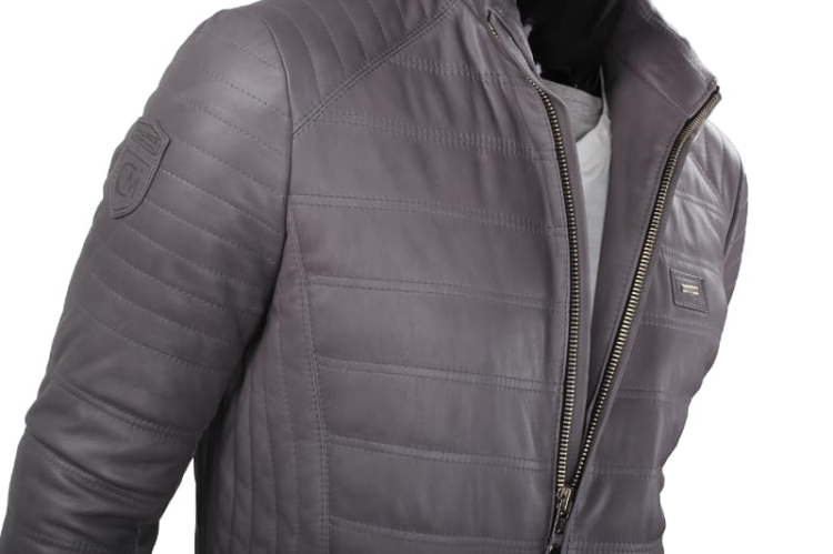 Kurtka skórzana pikowana męska DORJAN CM NIK102