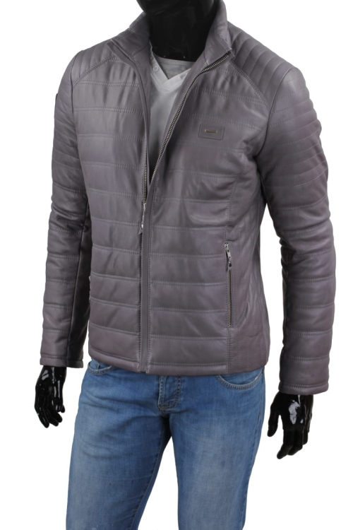 Kurtka skórzana pikowana męska DORJAN CM NIK102