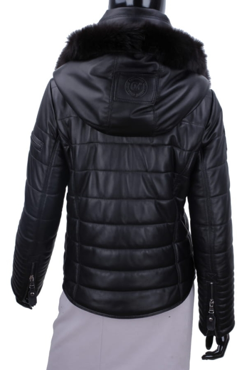 Kurtka Skórzana Pikowana Damska DORJAN CM BSA450_2 10.JPG