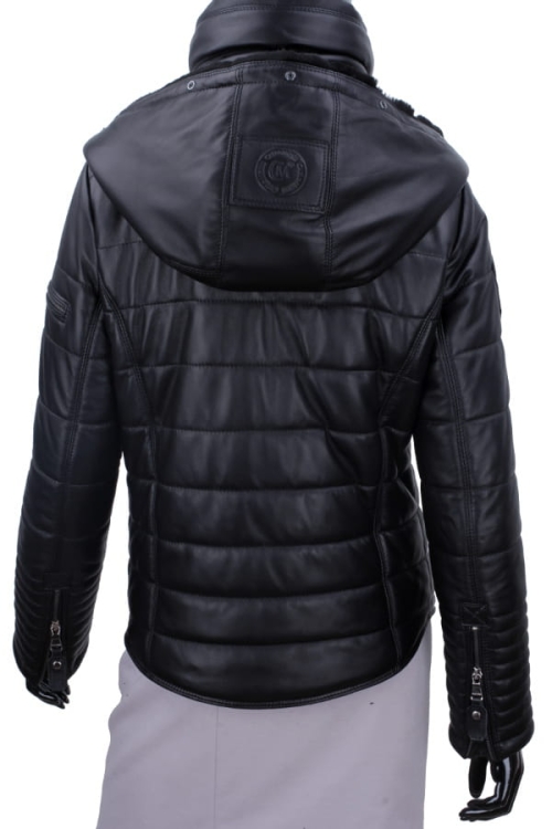 Kurtka Skórzana Pikowana Damska DORJAN CM BSA450_2 12.JPG