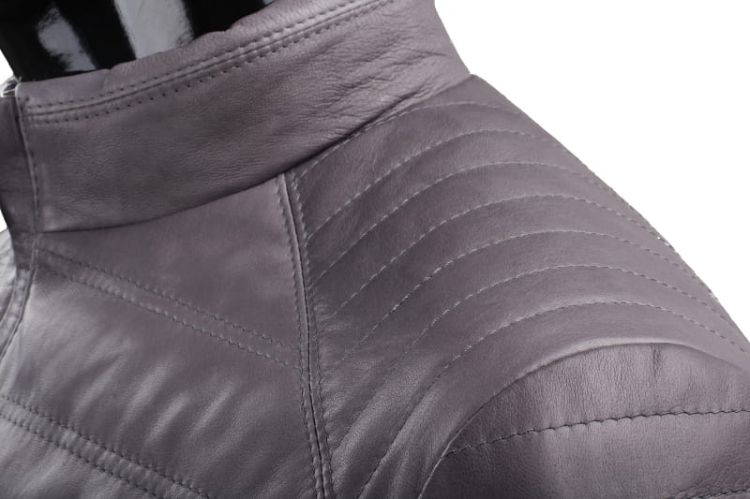 Kurtka skórzana pikowana męska DORJAN CM NIK102 ramie 