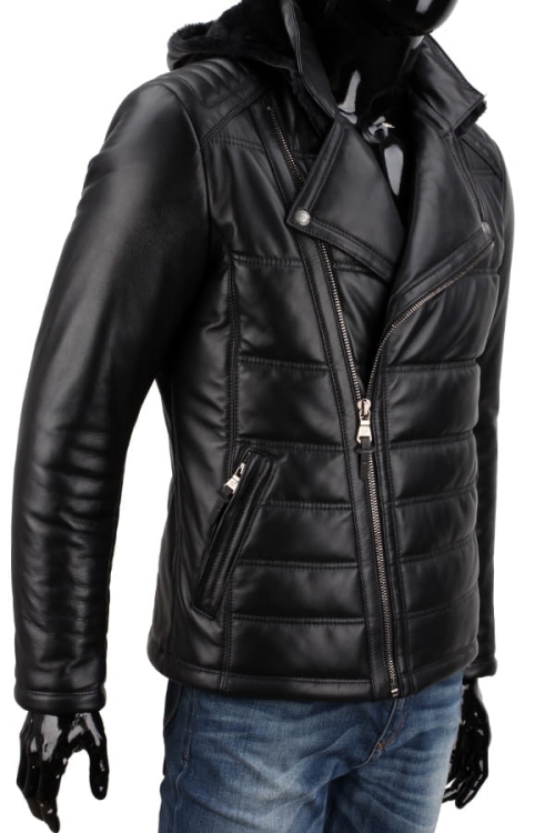 Ramoneska skórzana z kapturem DORJAN CM LSR450 11.JPG