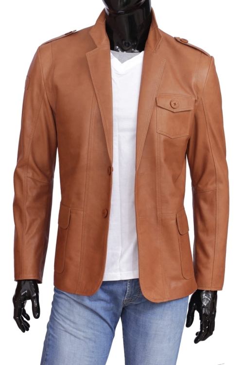 Marynarka skórzana męska DORJAN ALX113