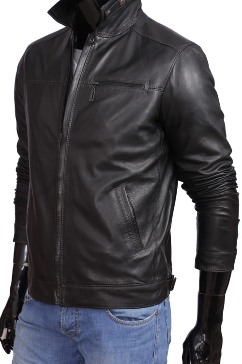 Kurtka skórzana męska CARLO MONTI TOM950_3