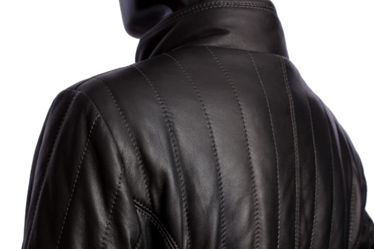 KURTKA SKÓRZANA PIKOWANA DAMSKA CARLO MONTI AML450