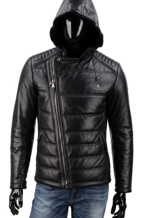 Ramoneska skórzana z kapturem DORJAN CM LSR450 5.JPG