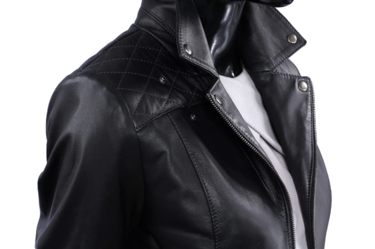 KURTKA SKÓRZANA PIKOWANA DAMSKA DORJAN ANI450