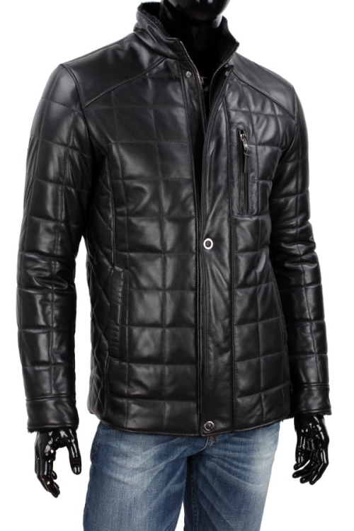 Kurtka skórzana pikowana męska DORJAN CM PAB451 8.JPG