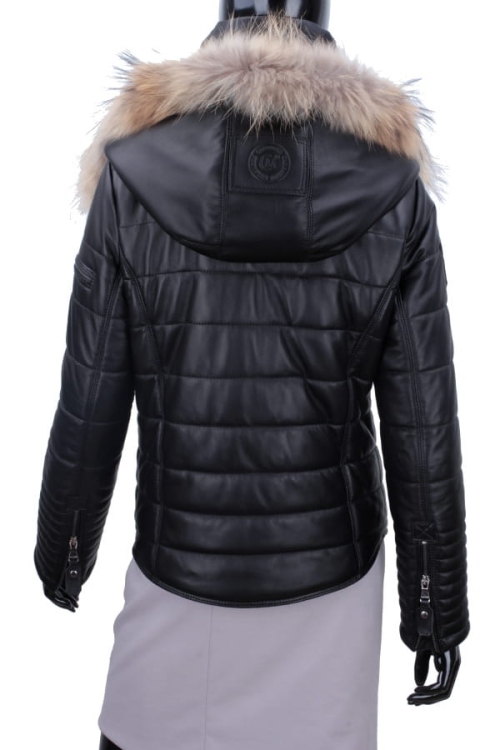 Kurtka Skórzana Pikowana Damska DORJAN CM BSA450_2 11.JPG