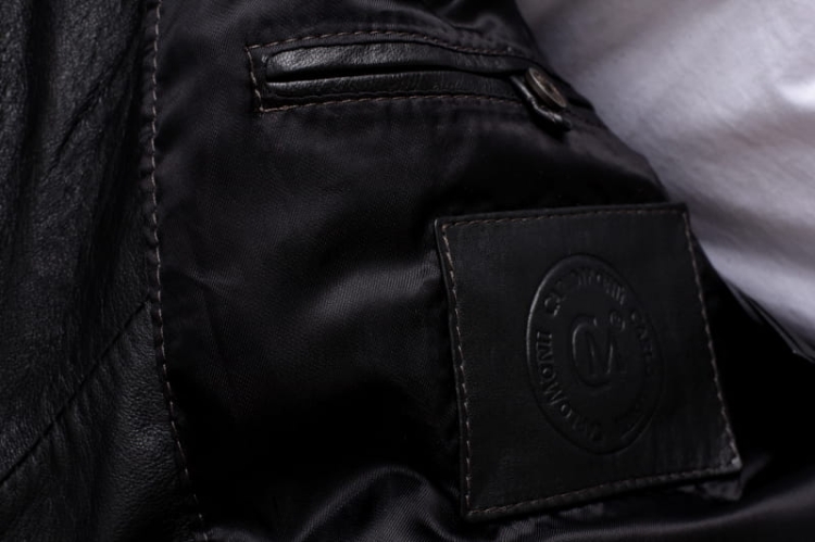 Kurtka skórzana pikowana męska CARLO MONTI  FRA450