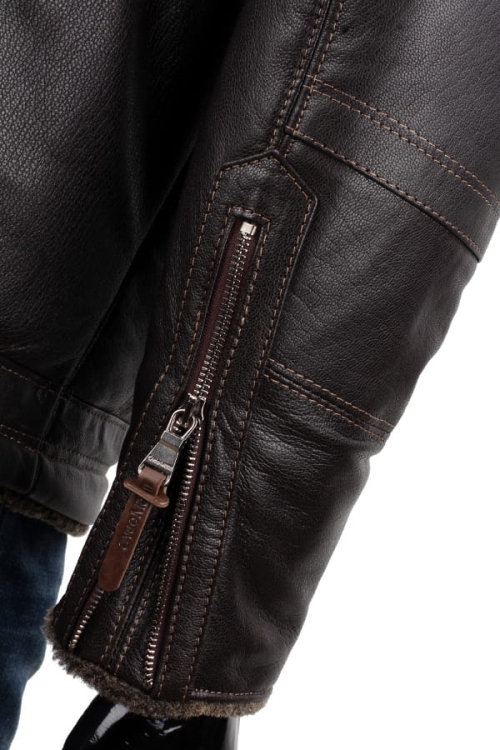 Kurtka skórzana męska - pilotka CM DORJAN TMK160 9.JPG