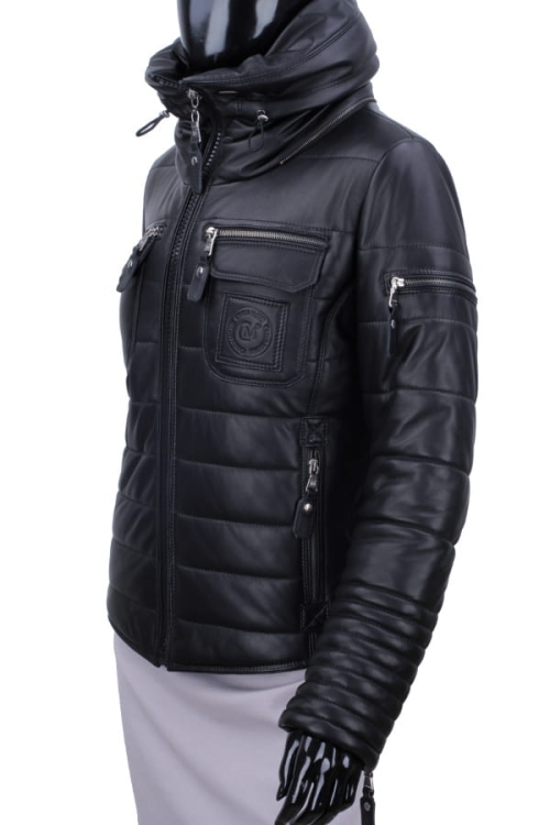 Kurtka Skórzana Pikowana Damska DORJAN CM BSA450_1 7.JPG