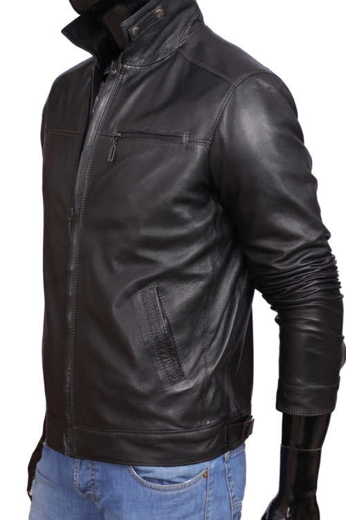 Kurtka skórzana męska CARLO MONTI TOM950_3