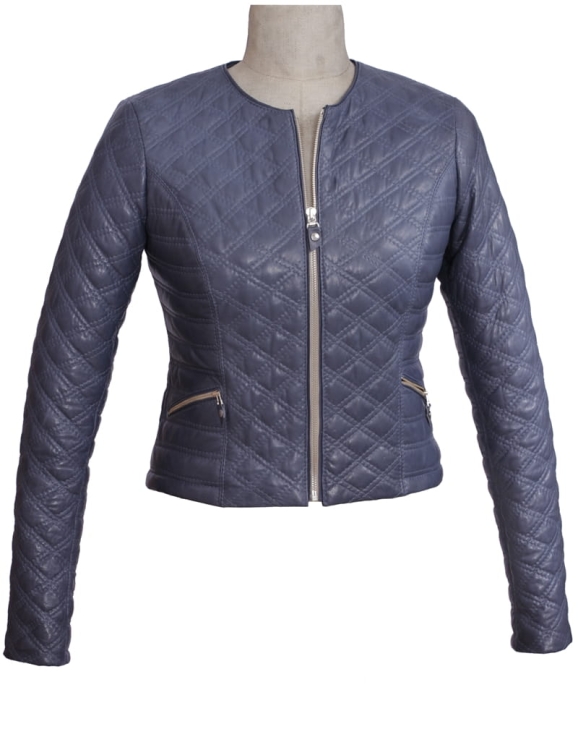 Kurtka skórzana pikowana damska CARLO MONTI IZA101