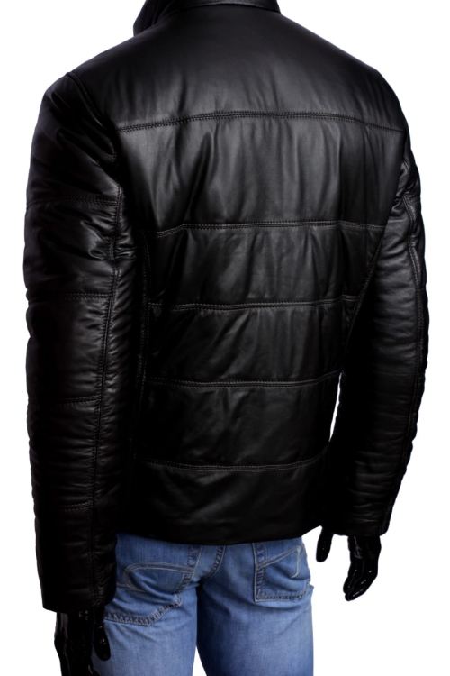 Kurtka skórzana pikowana męska CARLO MONTI  FRA450