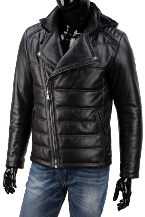 Ramoneska skórzana z kapturem DORJAN CM LSR450 6.JPG