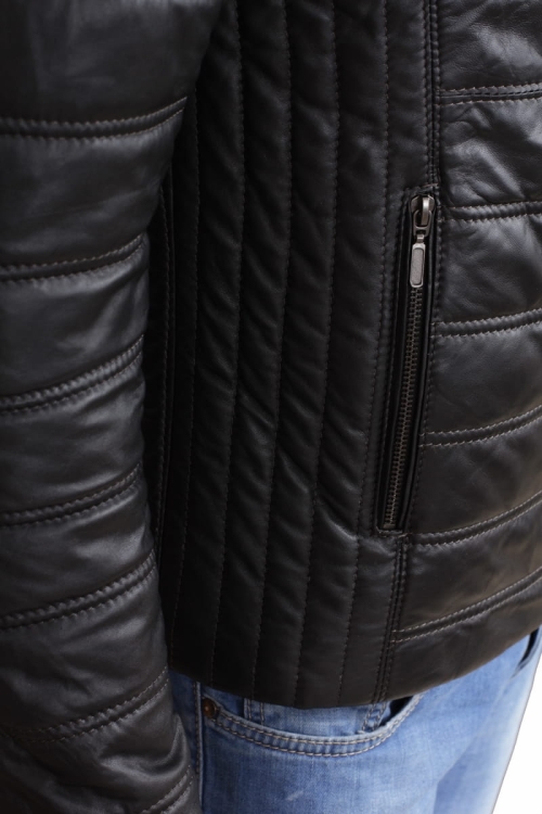 KURTKA SKÓRZANA MĘSKA CARLO MONTI NIK451