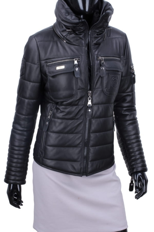 Kurtka Skórzana Pikowana Damska DORJAN CM BSA450_1 4.JPG