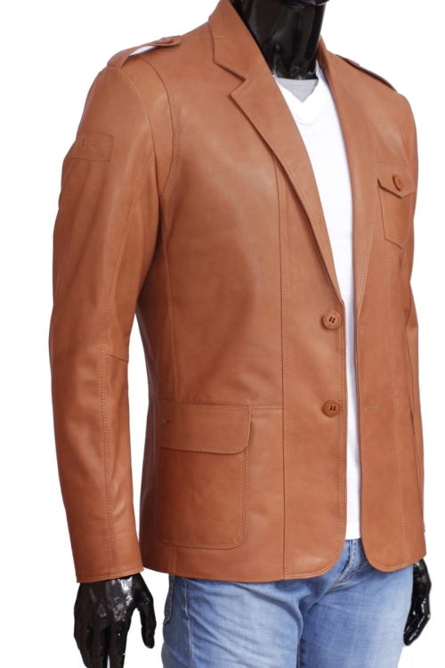 Marynarka skórzana męska DORJAN ALX113