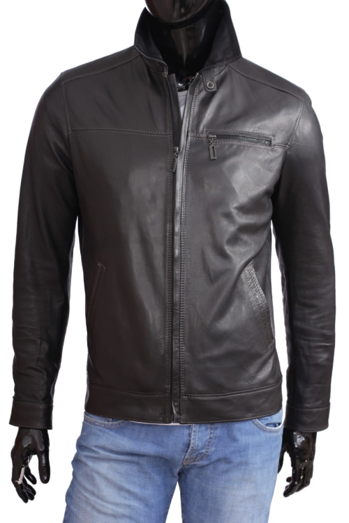 Kurtka skórzana męska CARLO MONTI TOM950_3