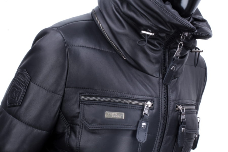 Kurtka Skórzana Pikowana Damska DORJAN CM BSA450_1 13.JPG