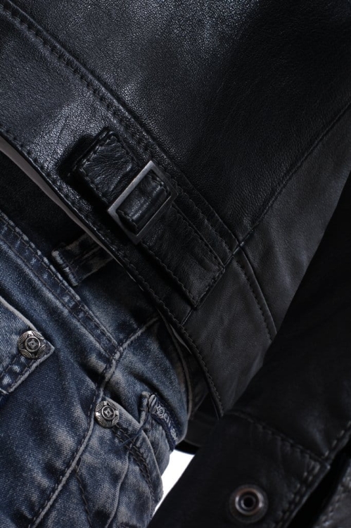 Kurtka skórzana męska CARLO MONTI TOM950