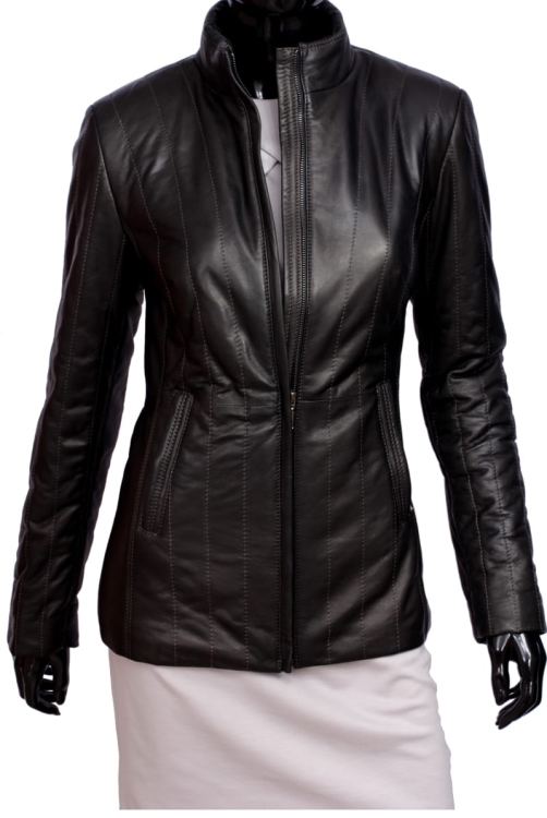 KURTKA SKÓRZANA PIKOWANA DAMSKA DORJAN CM AML450 