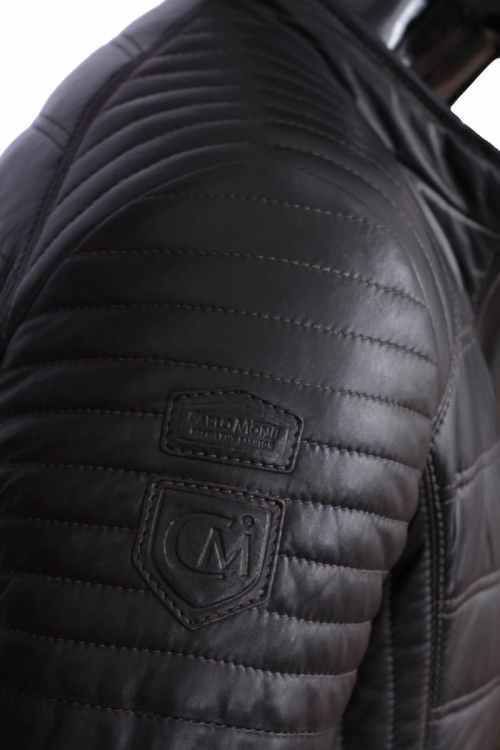 KURTKA SKÓRZANA MĘSKA CARLO MONTI NIK451