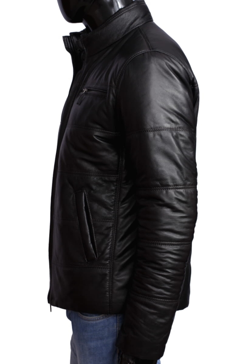 Kurtka skórzana pikowana męska CARLO MONTI  FRA450