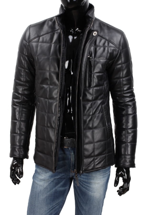 Kurtka skórzana pikowana męska DORJAN CM PAB451 2.JPG