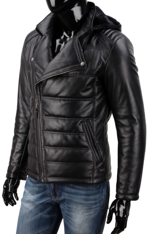 Ramoneska skórzana z kapturem DORJAN CM LSR450 7.JPG