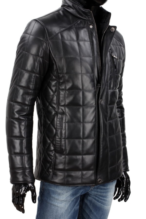 Kurtka skórzana pikowana męska DORJAN CM PAB451 7.JPG