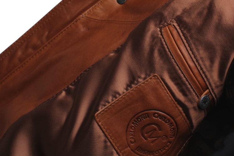 Kurtka skórzana pikowana męska DORJAN CM BRU088 13.JPG