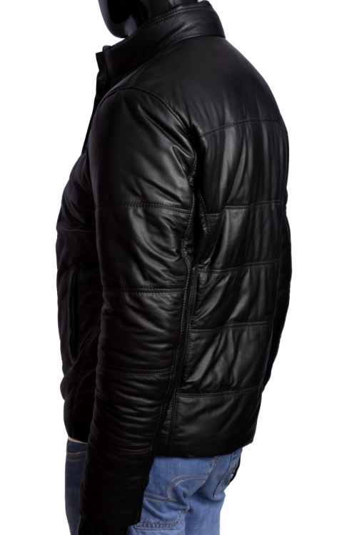 Kurtka skórzana pikowana męska CARLO MONTI  FRA450