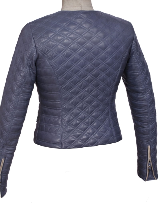 Kurtka skórzana pikowana damska CARLO MONTI IZA101