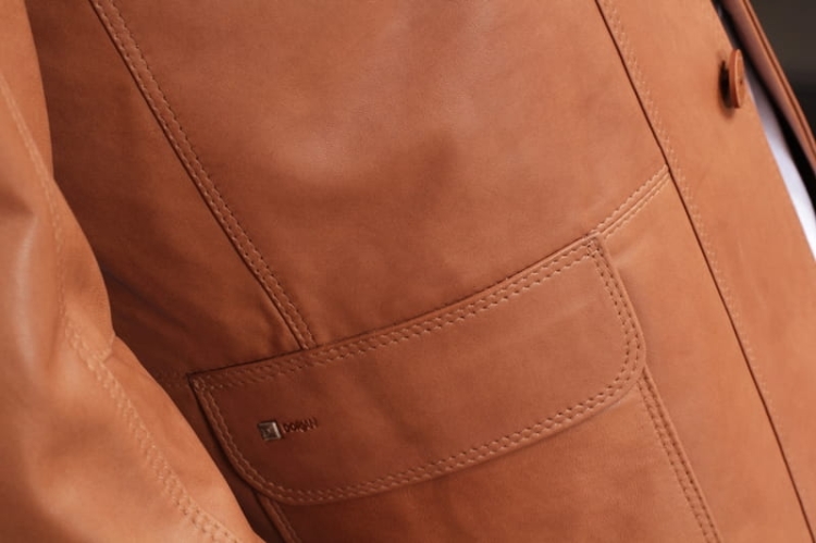 Marynarka skórzana męska DORJAN ALX113