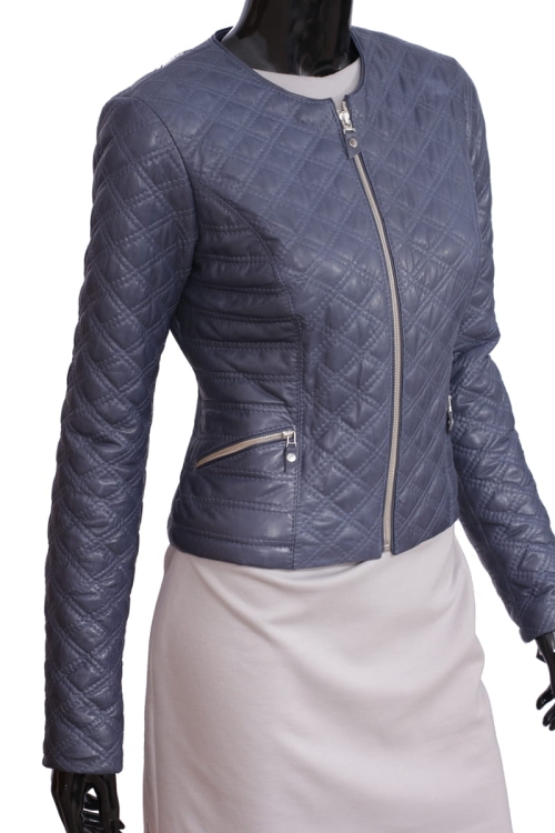 Kurtka skórzana pikowana damska CARLO MONTI IZA101