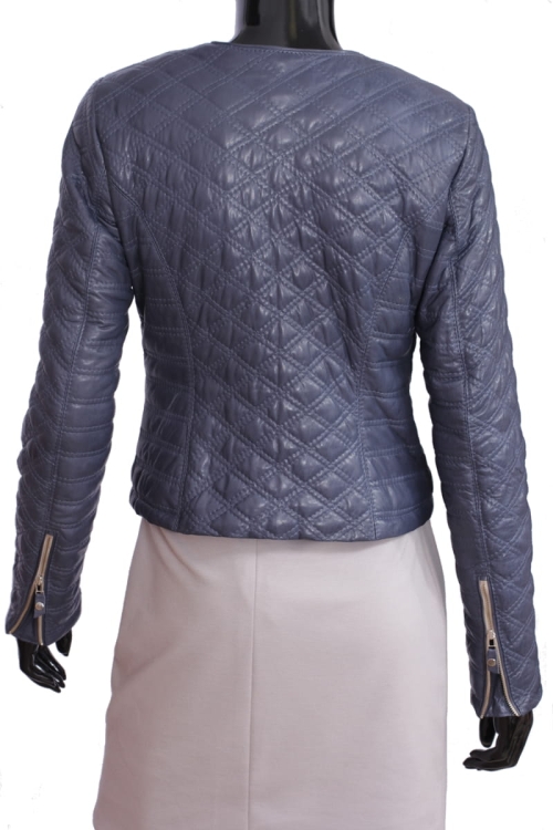 Kurtka skórzana pikowana damska CARLO MONTI IZA101