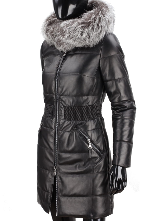 Płaszcz Skórzany Pikowany Damski DORJAN CM SYL450_2 5.JPG