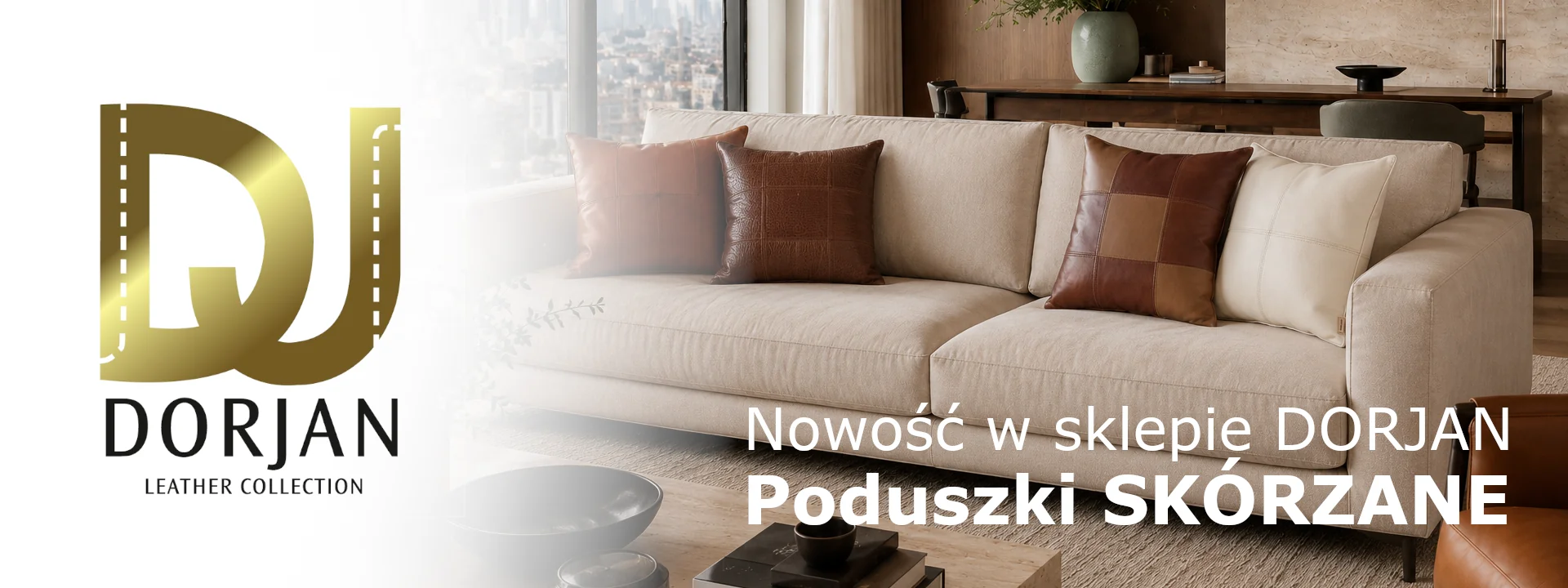Poduszki skórzane dostępne w sklepie DORJAN