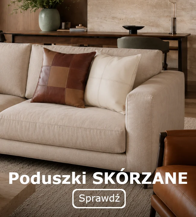 Poduszki skórzane dostępne w sklepie DORJAN