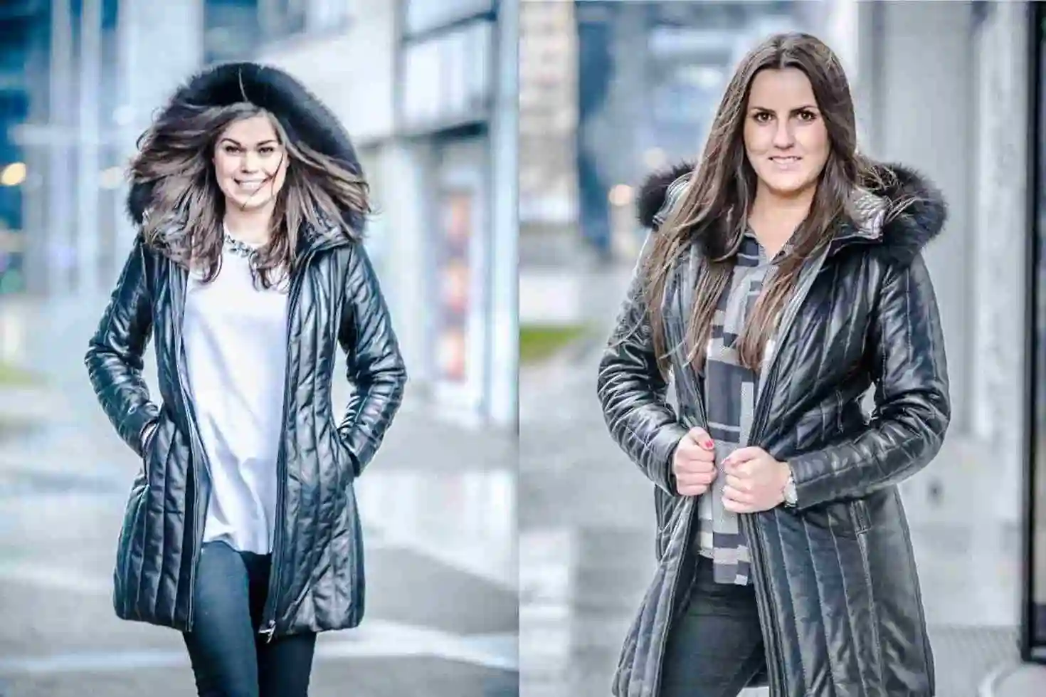 dobór damskiej kurtki skórzanej do sylwetki