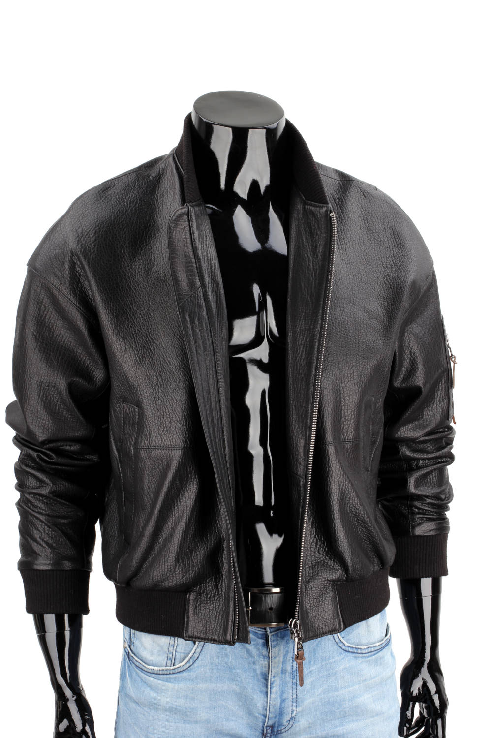Bomber oversize NCTRNL z ekoskóry „Bowl”